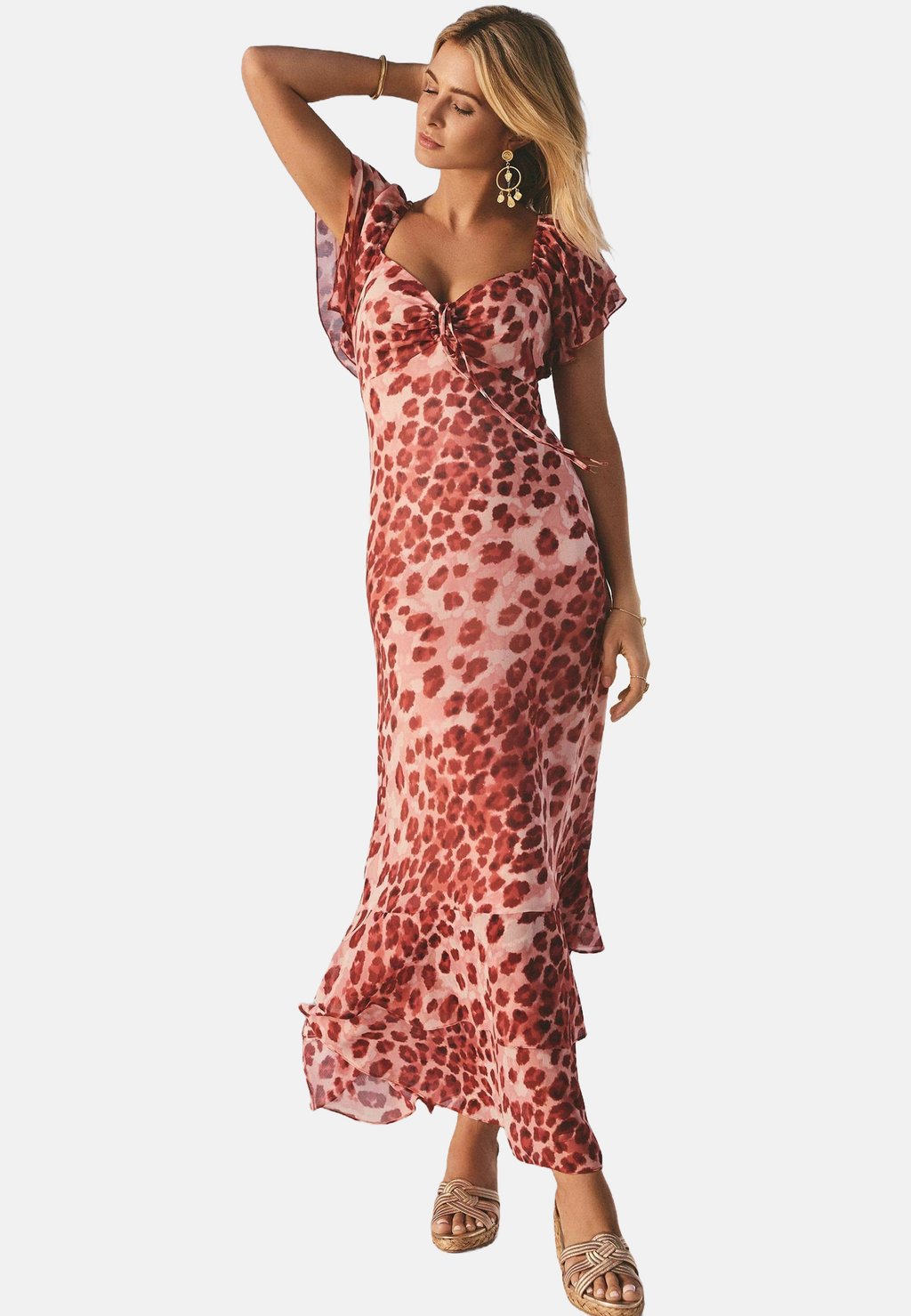 Платье макси PRINT RUFFLE TIERED Friends Like These, красный
Платье макси PRINT RUFFLE TIERED Friends Like These, красный