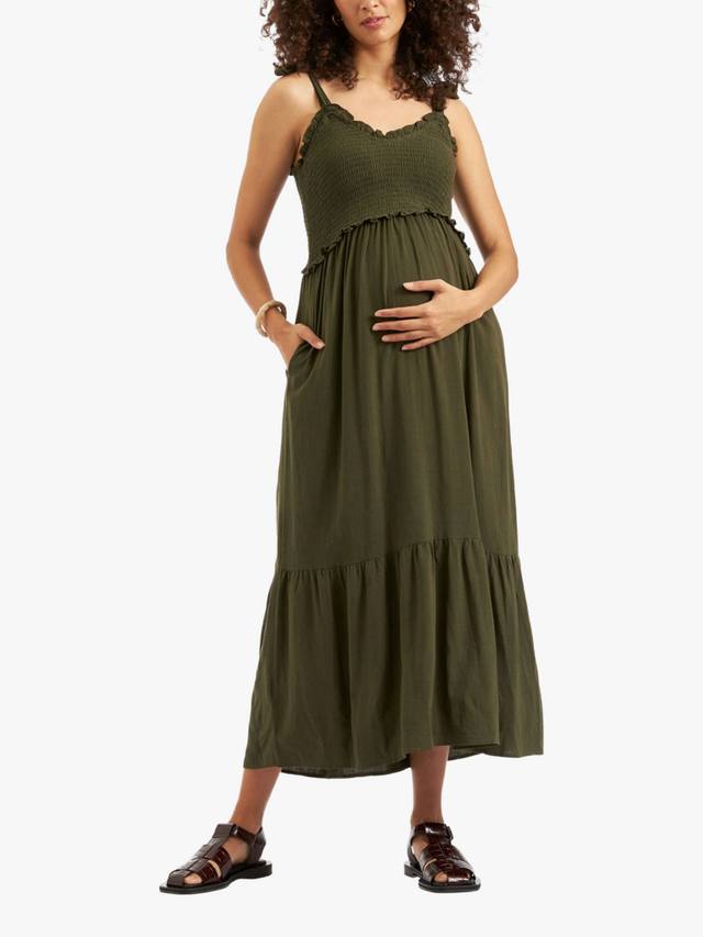 Гофрированное платье брэнди для беременных Ripe, хаки
Гофрированное платье брэнди для беременных Ripe, хаки