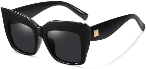 Модные солнцезащитные очки большого квадратного размера 2027 года для женщин, ретро-очки, солнцезащитные очки с защитой от УФ-излучения UV400 для женщин MTZJH, Black Lens
Модные солнцезащитные очки большого квадратного размера 2027 года для женщин, ретро-очки, солнцезащитные очки с защитой от УФ-излучения UV400 для женщин MTZJH, Black Lens