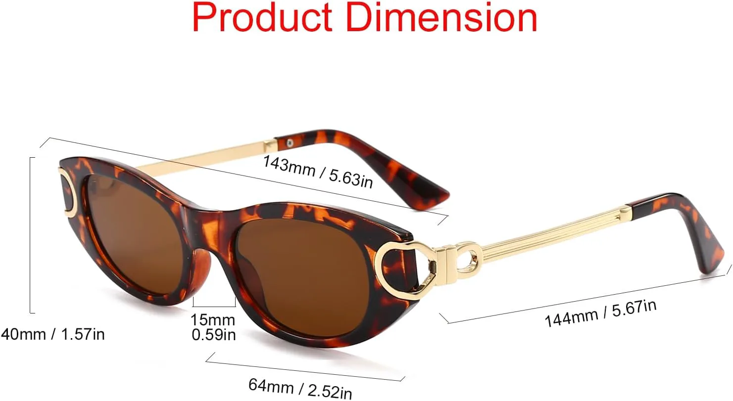 Овальные солнцезащитные очки «кошачий глаз» для женщин и мужчин, ретро, маленькие, милые, модные, винтажные солнцезащитные очки 90-х годов Azoxus, Tortoise Shell
Овальные солнцезащитные очки «кошачий глаз» для женщин и мужчин, ретро, маленькие, милые, модные, винтажные солнцезащитные очки 90-х годов Azoxus, Tortoise Shell