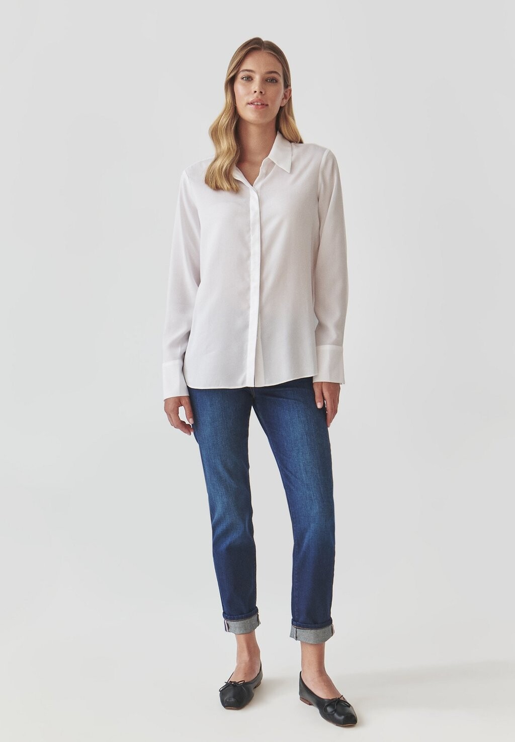 Блузка на пуговицах NIKALI TATUUM, белый 
Блузка на пуговицах NIKALI TATUUM, белый