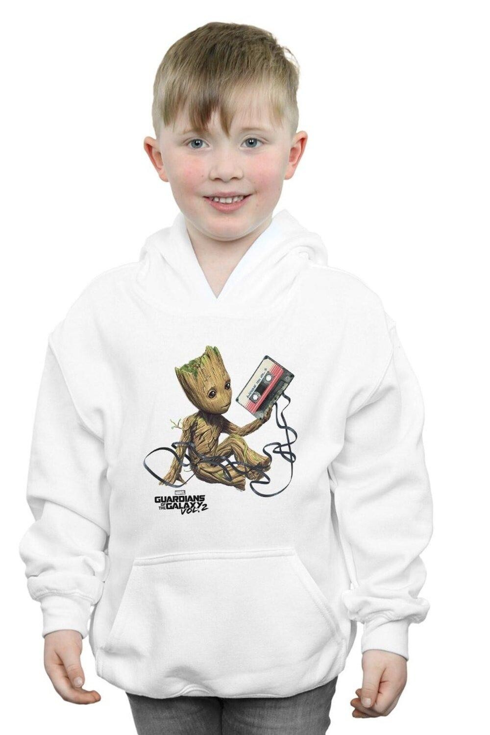 Толстовка «Стражи Галактики Грут» с лентой Marvel, белый 
Толстовка «Стражи Галактики Грут» с лентой Marvel, белый
