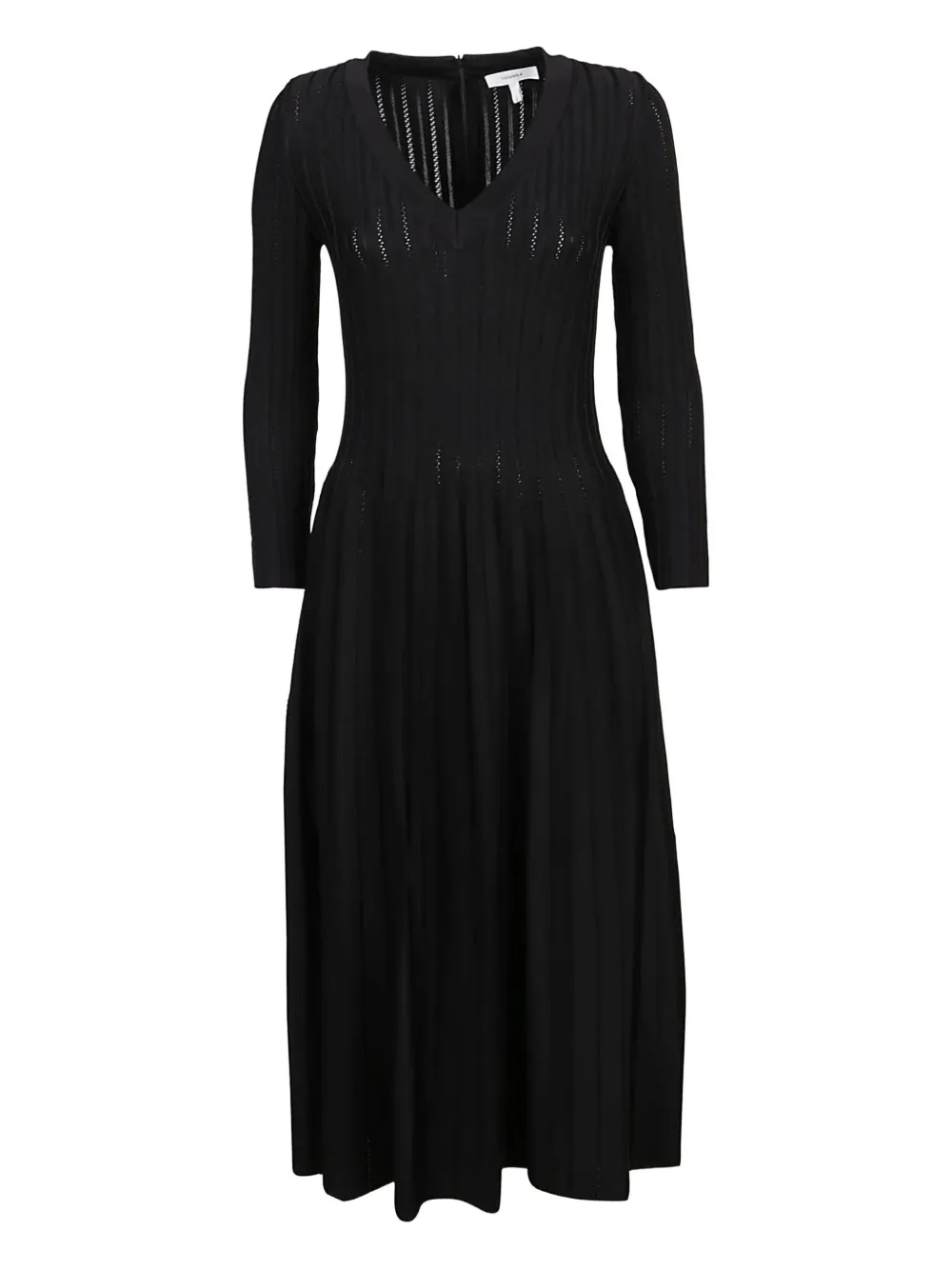 Платье с V-образным вырезом и ребристой вязкой Casasola, черный
Платье с V-образным вырезом и ребристой вязкой Casasola, черный