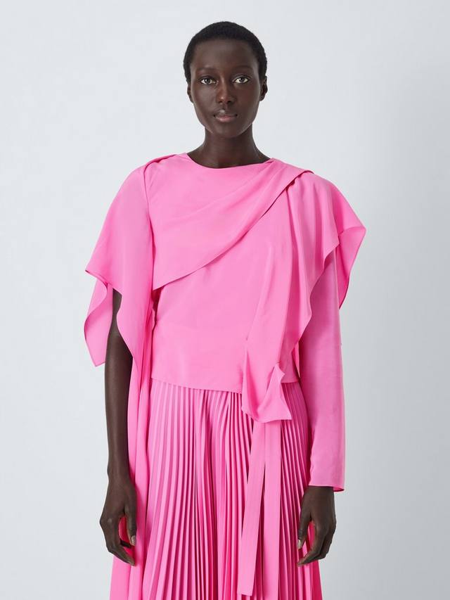 Шелковая блузка с драпировкой John Lewis x A.W.A.K.E. MODE, Pink
Шелковая блузка с драпировкой John Lewis x A.W.A.K.E. MODE, Pink