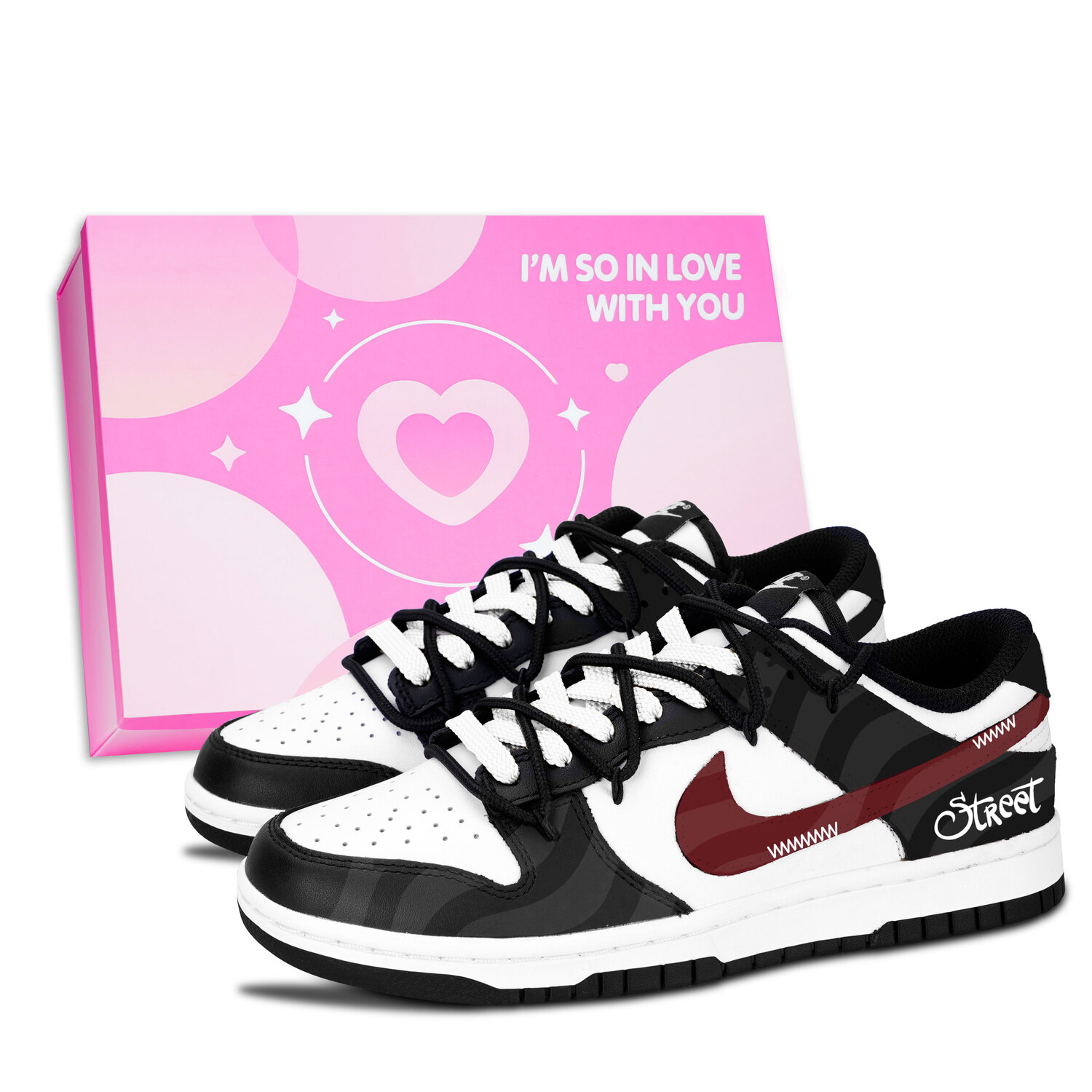 Nike Кроссовки для скейтбординга Dunk Black White, Red Line Ya Jie, износостойкие, низкие, унисекс, красные
Nike Кроссовки для скейтбординга Dunk Black White, Red Line Ya Jie, износостойкие, низкие, унисекс, красные