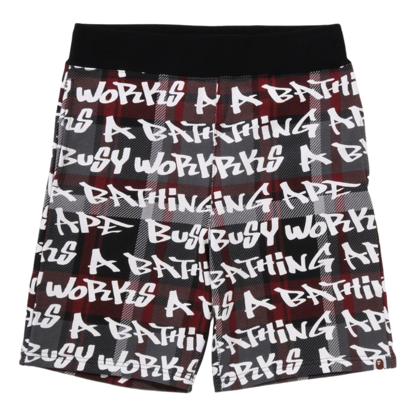 Спортивные шорты A Bathing Ape в клетку «граффити», черные
Спортивные шорты A Bathing Ape в клетку «граффити», черные