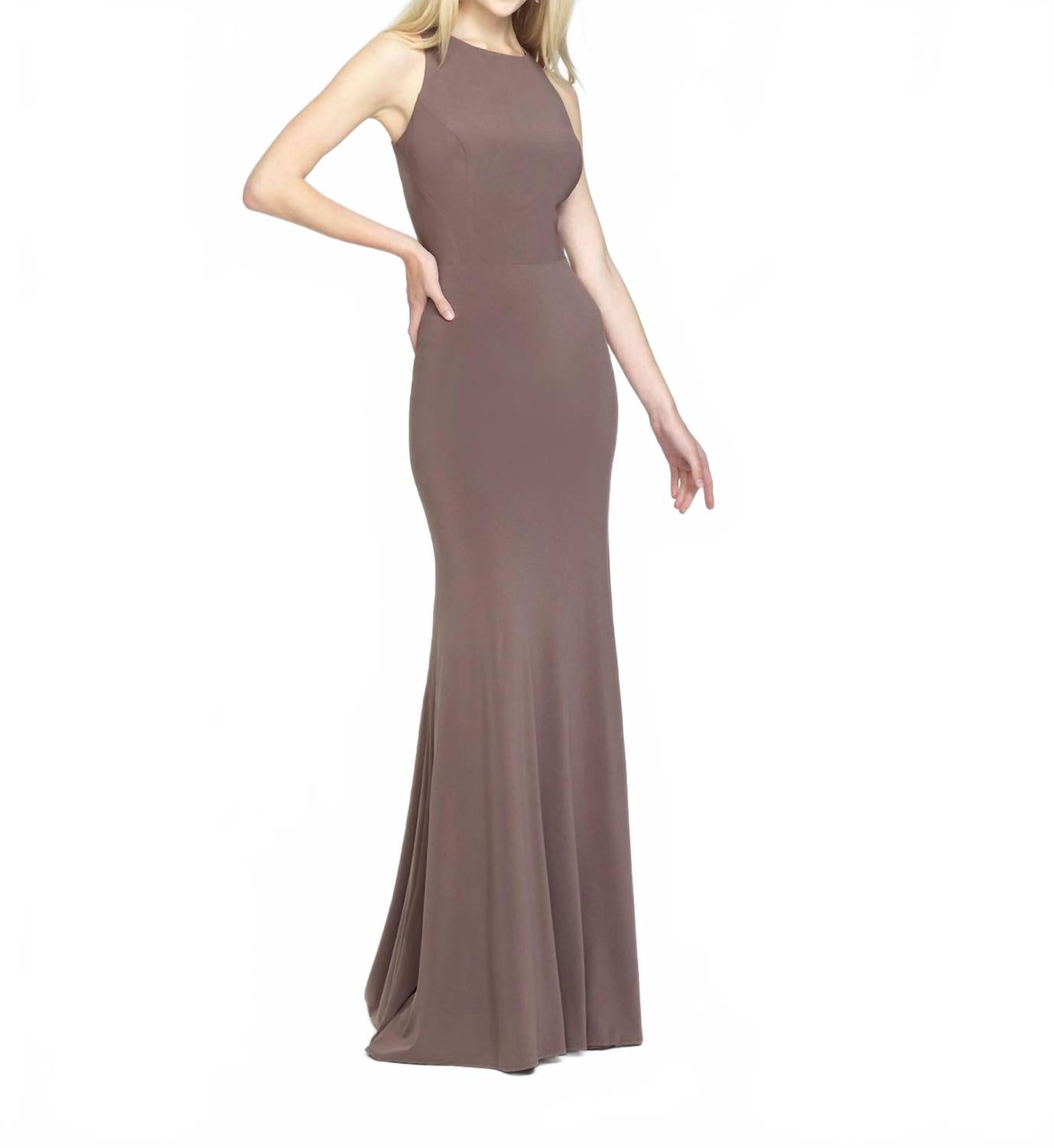 Вечернее длинное платье в светлом кофейном оттенке Madison James
Вечернее длинное платье в светлом кофейном оттенке Madison James