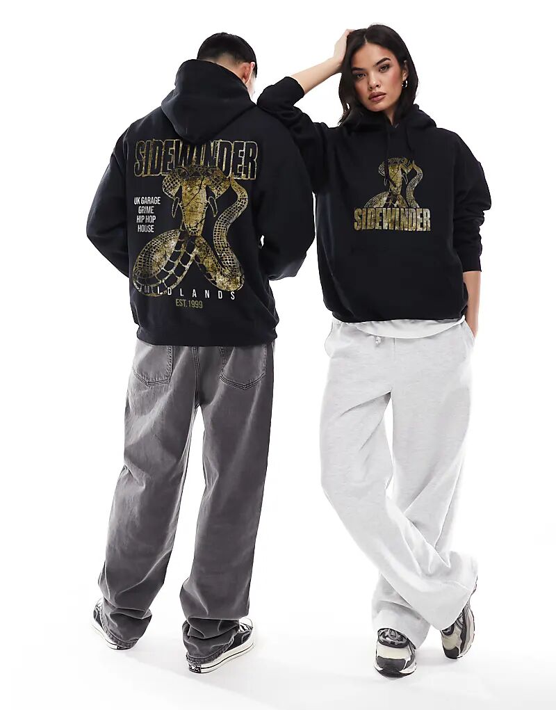 Капюшон Sidewinder с принтом гранж спереди и сзади черного цвета
Капюшон Sidewinder с принтом гранж спереди и сзади черного цвета