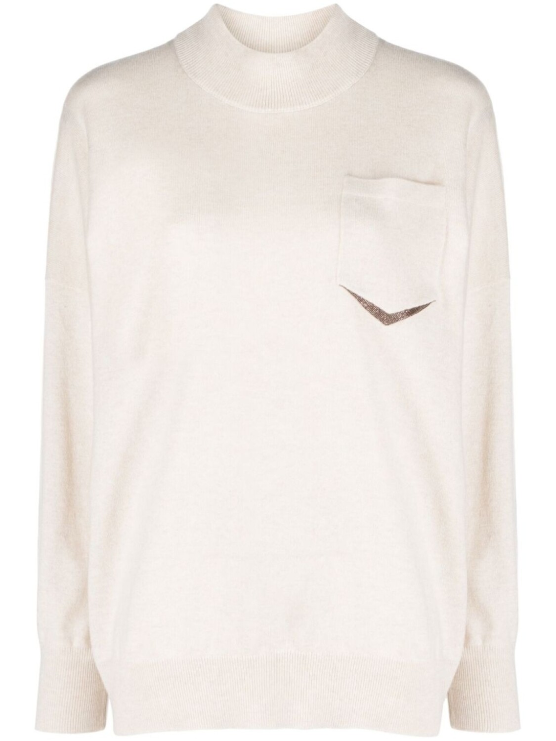 Кашемировый свитер с бусинами Brunello Cucinelli, нейтральный цвет
Кашемировый свитер с бусинами Brunello Cucinelli, нейтральный цвет