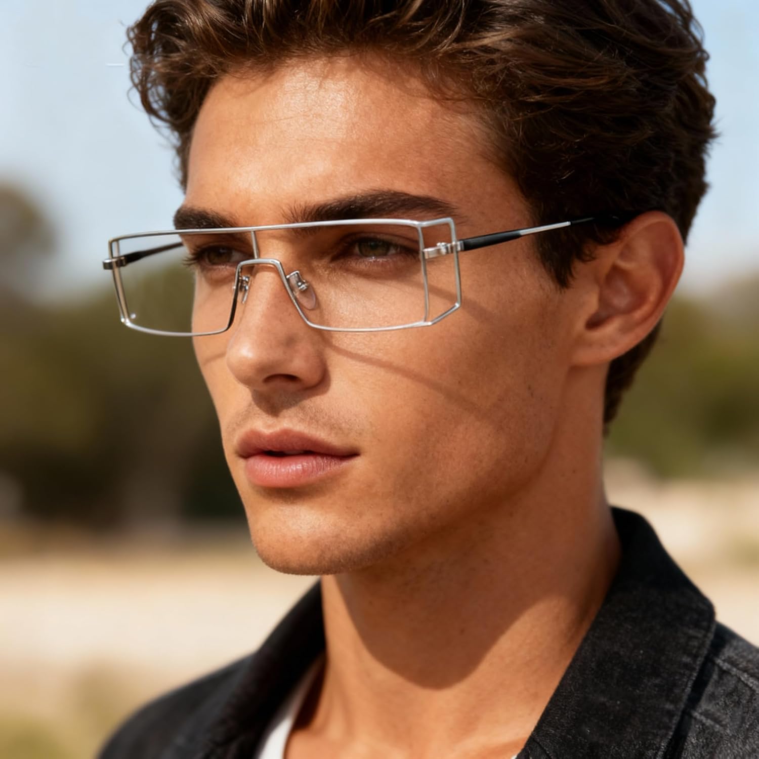 bullabulling Маленькие солнцезащитные очки в стиле Y2K, узкие прямоугольные, женские и мужские, ретро 90-х, с оправой в виде ободка, солнцезащитные очки UV400, Silver/Clear
bullabulling Маленькие солнцезащитные очки в стиле Y2K, узкие прямоугольные, женские и мужские, ретро 90-х, с оправой в виде ободка, солнцезащитные очки UV400, Silver/Clear