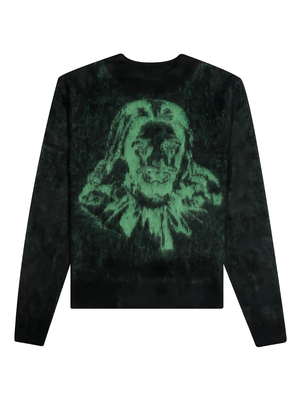 Свитер с клоунским принтом SAINT MXXXXXX, черный 
Свитер с клоунским принтом SAINT MXXXXXX, черный