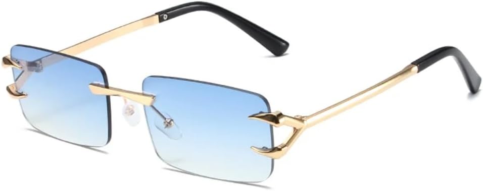 Солнцезащитные очки с защитой UV400 | Без оправы, прозрачные, с градиентом цвета "океан" | для женщин и мужчин, для занятий спортом на открытом воздухе и вождения (розовые) LXLHWN, Blue Gradient
Солнцезащитные очки с защитой UV400 | Без оправы, прозрачные, с градиентом цвета "океан" | для женщин и мужчин, для занятий спортом на открытом воздухе и вождения (розовые) LXLHWN, Blue Gradient