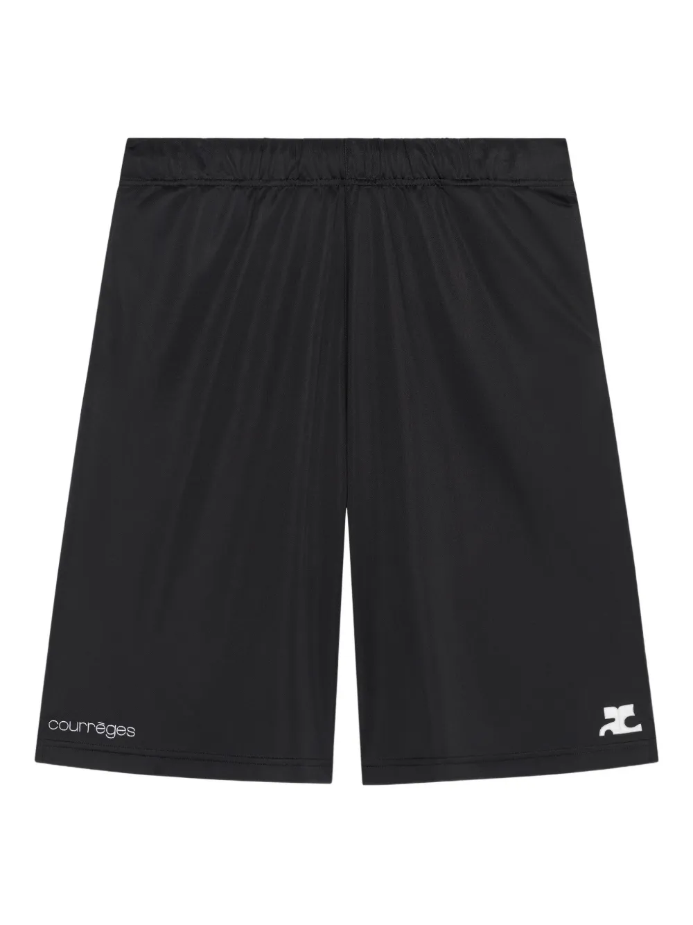 Шорты с эластичным поясом и логотипом Courreges, черный
Шорты с эластичным поясом и логотипом Courreges, черный