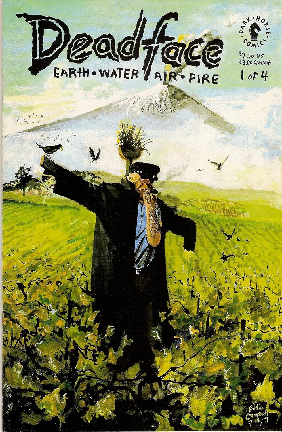 Deadface: Earth, Water, Air, and Fire #1-4. Complete miniseries by Eddie Campbell (Dark Horse)
Deadface: Earth, Water, Air, and Fire #1-4. Complete miniseries by Eddie Campbell (Dark Horse)