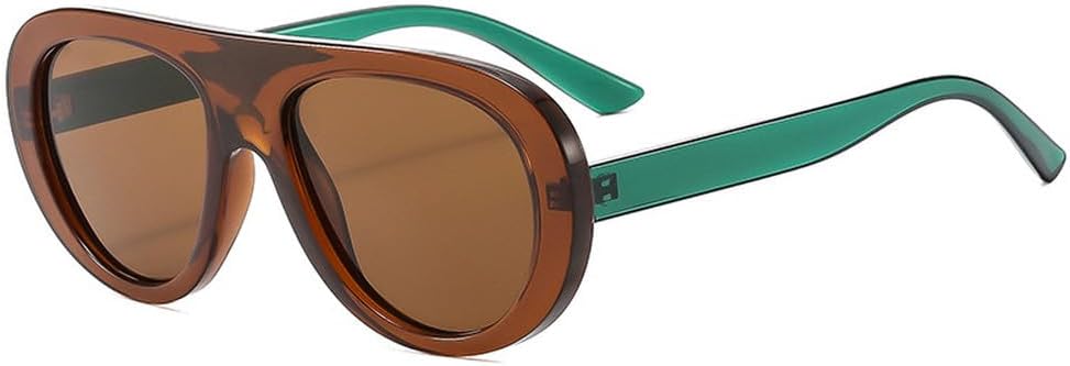 Винтажные женские солнцезащитные очки-пилот, модные леопардовые очки конфетных оттенков с защитой от УФ-излучения UV400, мужские солнцезащитные очки в стиле панк WNCKSQ, Brown Green Tea
Винтажные женские солнцезащитные очки-пилот, модные леопардовые очки конфетных оттенков с защитой от УФ-излучения UV400, мужские солнцезащитные очки в стиле панк WNCKSQ, Brown Green Tea