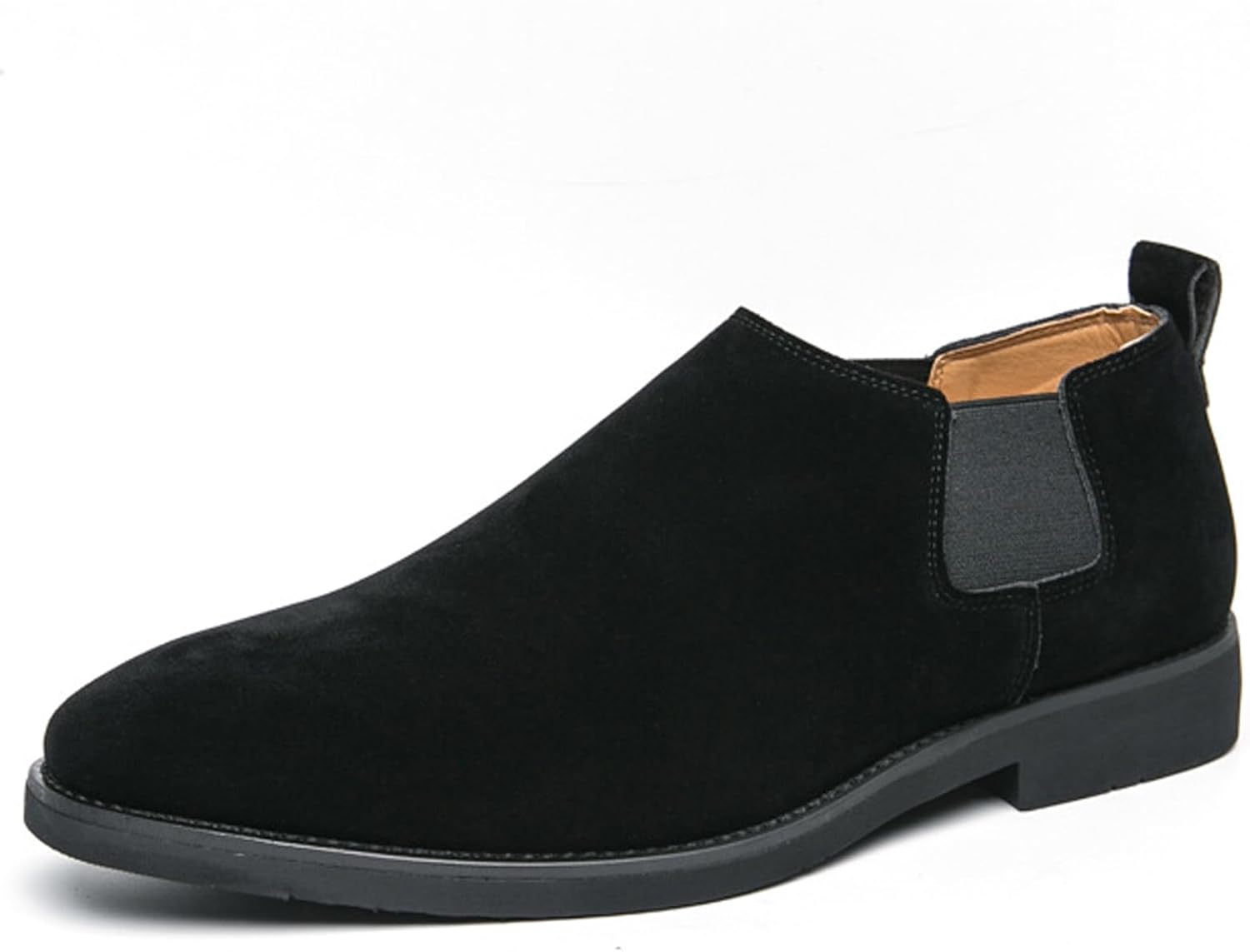 Мужские замшевые ботинки до щиколотки, ретро, с круглым носком, массивным каблуком, без шнуровки, низкие, деловые, рабочие, короткие повседневные и формальные ботинки Ghibhna, черный
Мужские замшевые ботинки до щиколотки, ретро, с круглым носком, массивным каблуком, без шнуровки, низкие, деловые, рабочие, короткие повседневные и формальные ботинки Ghibhna, черный