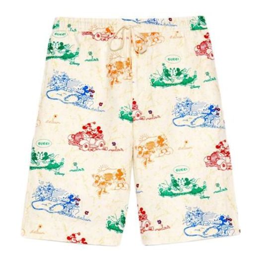 Шорты x disney joint printed linen shorts for men white Gucci, белый
Шорты x disney joint printed linen shorts for men white Gucci, белый
