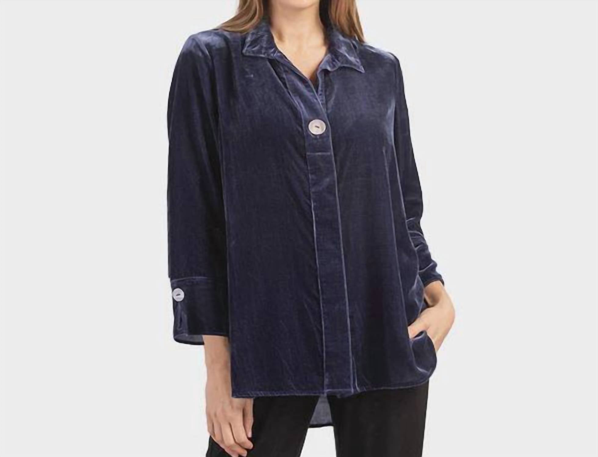 Вельветовый топ в полуночном синем Habitat
Вельветовый топ в полуночном синем Habitat