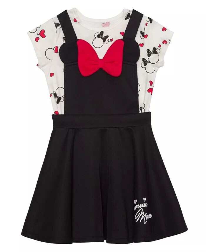Футболка и платье с короткими рукавами Little Girls Minnie Hearts, 2 предмета. Набор Disney, черный
Футболка и платье с короткими рукавами Little Girls Minnie Hearts, 2 предмета. Набор Disney, черный
