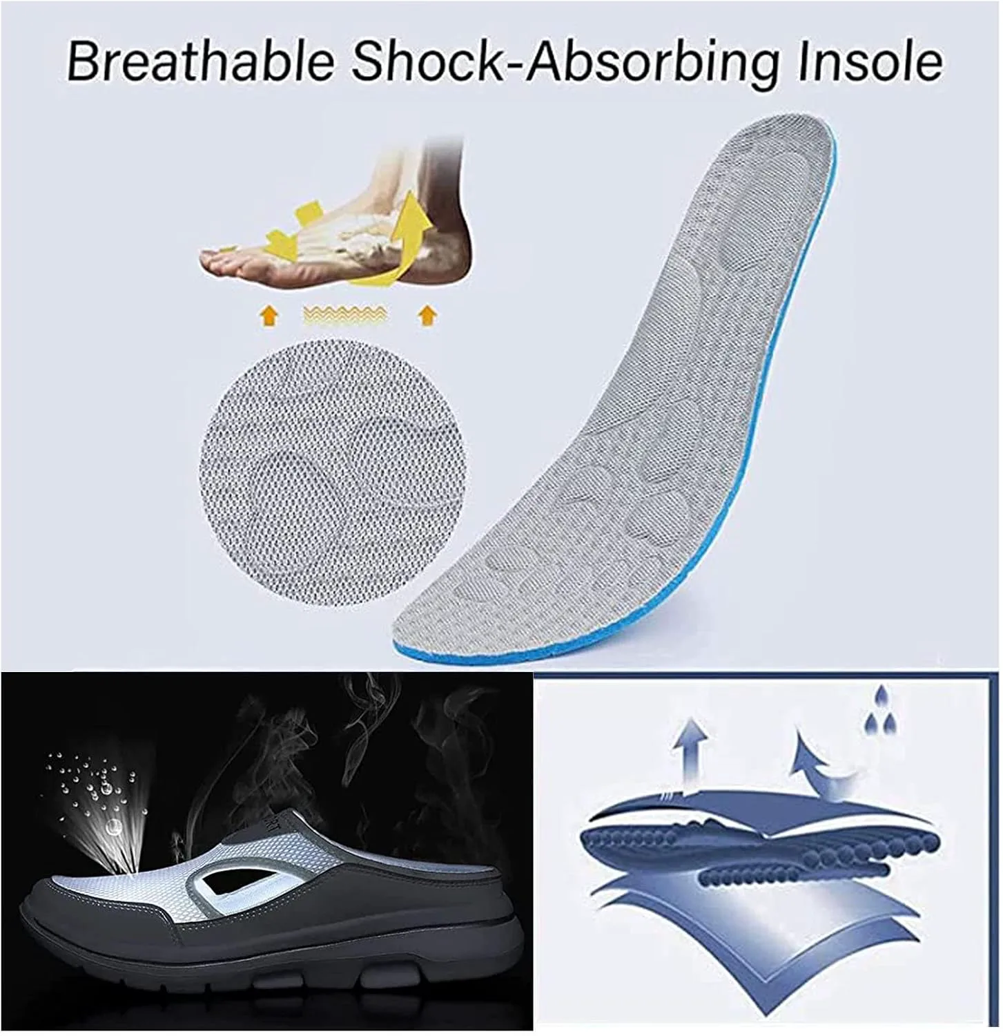 Мужские комфортные дышащие спортивные сандалии с поддержкой, спортивные сандалии без каблука из дышащей сетки, высокоэластичная противоскользящая обувь для ходьбы для мужчин и женщин Firtideti, черный
Мужские комфортные дышащие спортивные сандалии с поддержкой, спортивные сандалии без каблука из дышащей сетки, высокоэластичная противоскользящая обувь для ходьбы для мужчин и женщин Firtideti, черный