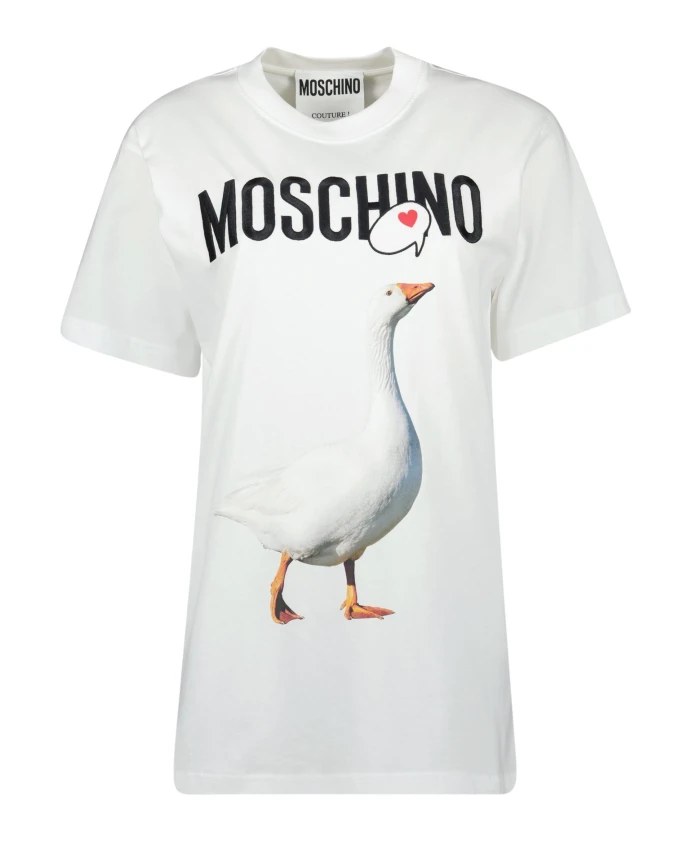 Футболка с изображением гуся Moschino, белый
Футболка с изображением гуся Moschino, белый