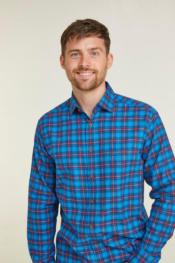 Повседневная рубашка в клетку с длинным рукавом в павлинью клетку Double TWO, синий
Повседневная рубашка в клетку с длинным рукавом в павлинью клетку Double TWO, синий