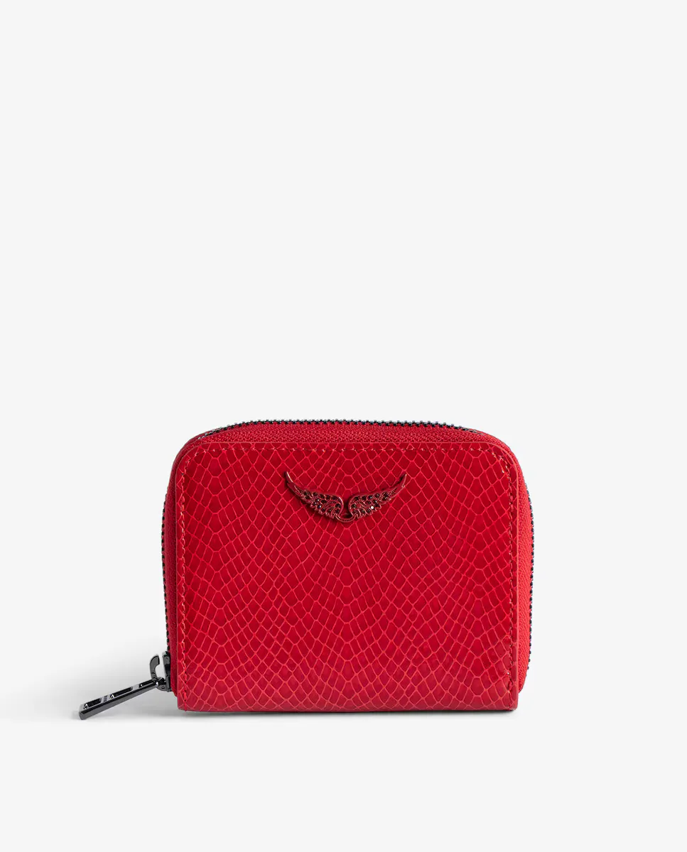 Женский кожаный кошелек Mini ZV Glossy Wild красного цвета на молнии Zadig & Voltaire
Женский кожаный кошелек Mini ZV Glossy Wild красного цвета на молнии Zadig & Voltaire