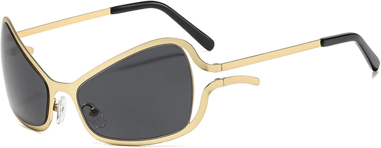 Willochra Fashion Y2k Квадратные металлические солнцезащитные очки для женщин, модные, роскошные, дизайнерские, для мужчин, в стиле панк, для путешествий и вождения, с защитой от УФ-излучения UV400, C2
Willochra Fashion Y2k Квадратные металлические солнцезащитные очки для женщин, модные, роскошные, дизайнерские, для мужчин, в стиле панк, для путешествий и вождения, с защитой от УФ-излучения UV400, C2