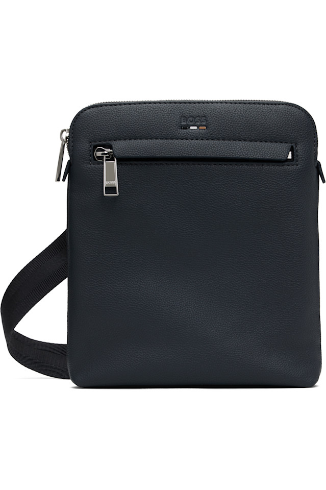 Сумка из искусственной кожи с текстурой гальки Boss, синий 
Сумка из искусственной кожи с текстурой гальки Boss, синий