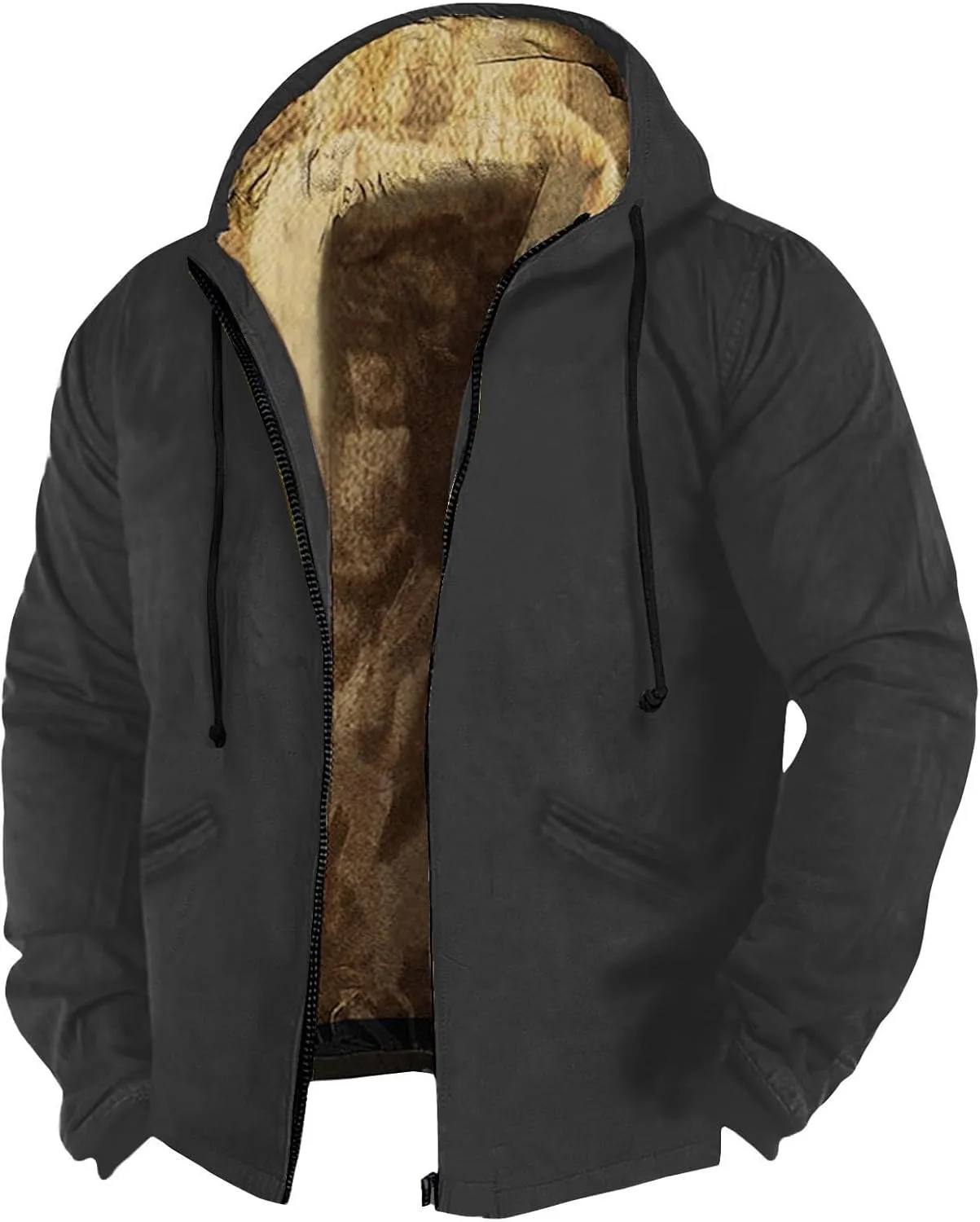 Мужская худи на молнии однотонная, утепленная флисом RODYETQQ
Мужская худи на молнии однотонная, утепленная флисом RODYETQQ