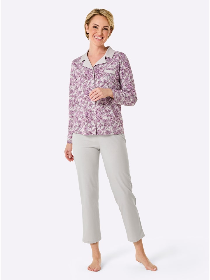 WITT WEIDEN Пижама с принтом в серо-каменном и светло-сером цветах
WITT WEIDEN Пижама с принтом в серо-каменном и светло-сером цветах