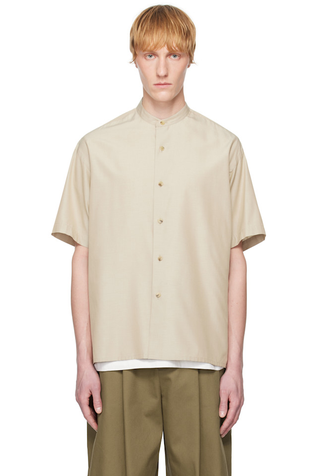 Шёлковая рубашка из шамбре Ylève, бежевый
Шёлковая рубашка из шамбре Ylève, бежевый