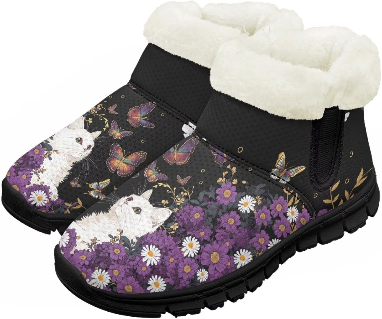 Детские зимние ботинки для девочек и мальчиков, водонепроницаемые, с противоскользящей подошвой, утепленные мехом, для улицы, зимние кроссовки для маленьких и больших детей Chririnla, Elegant White Cat Butterfly
Детские зимние ботинки для девочек и мальчиков, водонепроницаемые, с противоскользящей подошвой, утепленные мехом, для улицы, зимние кроссовки для маленьких и больших детей Chririnla, Elegant White Cat Butterfly