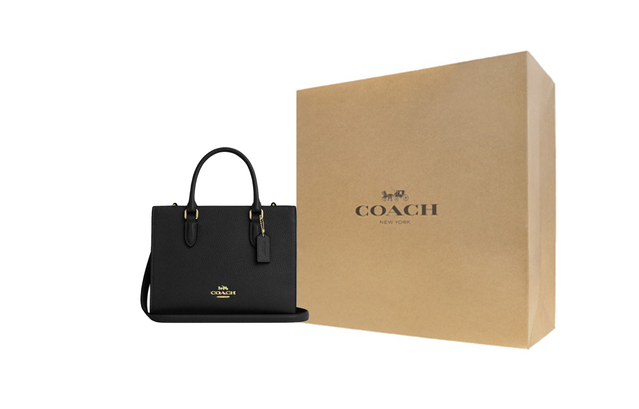 COACH Сумка тоут из галечной кожи Мэгги
COACH Сумка тоут из галечной кожи Мэгги