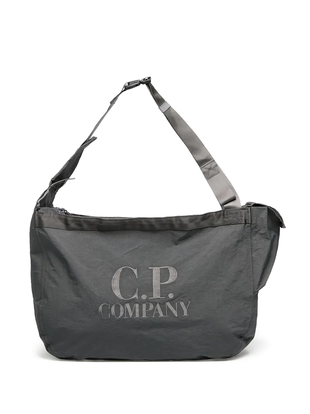 Сумка-мессенджер с логотипом C.P. Company, серый 
Сумка-мессенджер с логотипом C.P. Company, серый