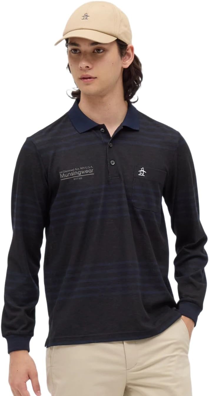 Мужская рубашка с длинным рукавом Manning Wear MG5FLS21M, в полоску, с карманами, влагоотводящая, быстросохнущая, с эффектом сухости на ощупь, для игры в гольф Munsingwear, черный
Мужская рубашка с длинным рукавом Manning Wear MG5FLS21M, в полоску, с карманами, влагоотводящая, быстросохнущая, с эффектом сухости на ощупь, для игры в гольф Munsingwear, черный