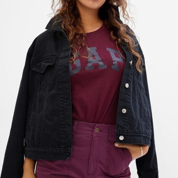 Футболка из джерси с логотипом Gap, фиолетовый 
Футболка из джерси с логотипом Gap, фиолетовый