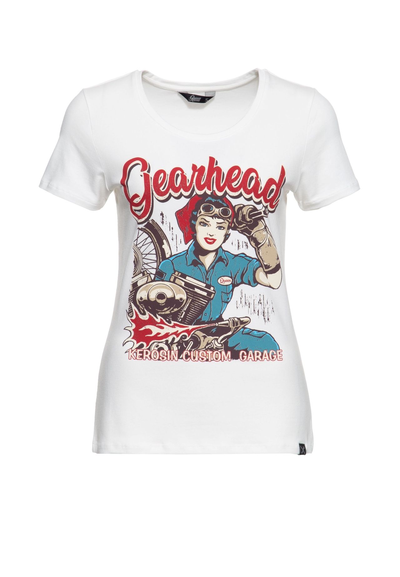 Рубашка с принтом, принтом спереди и круглым вырезом Gearhead QUEEN KEROSIN, кремовый
Рубашка с принтом, принтом спереди и круглым вырезом Gearhead QUEEN KEROSIN, кремовый