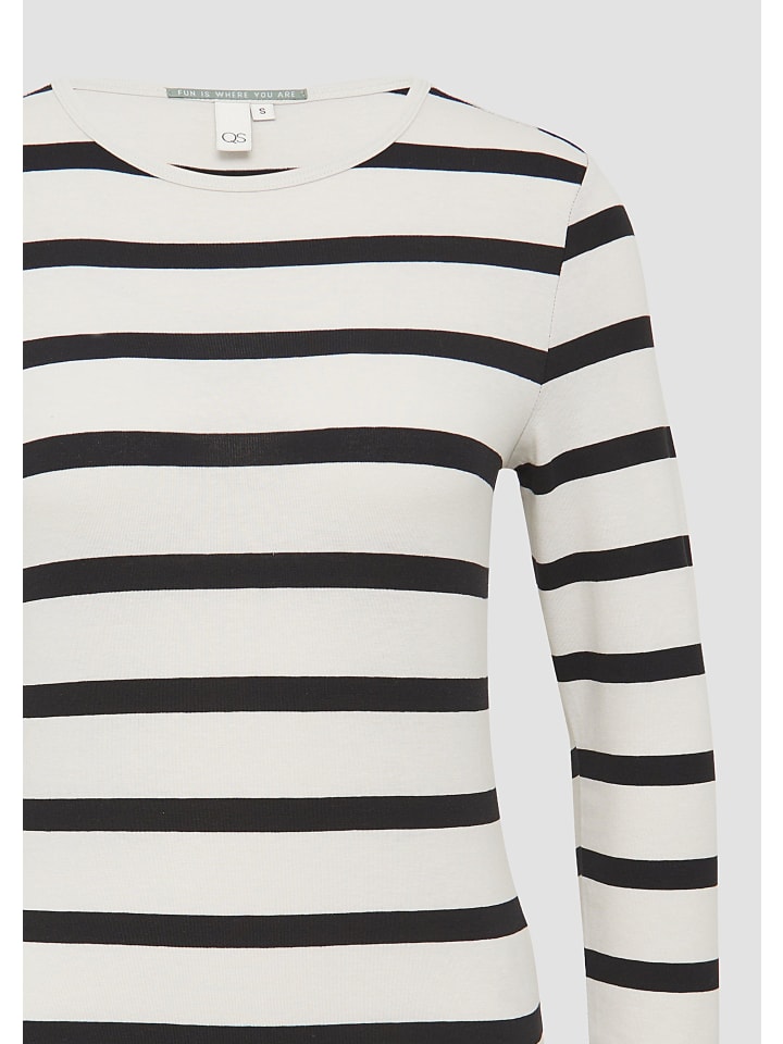 Футболка QS, цвет creme-schwarz
Футболка QS, цвет creme-schwarz