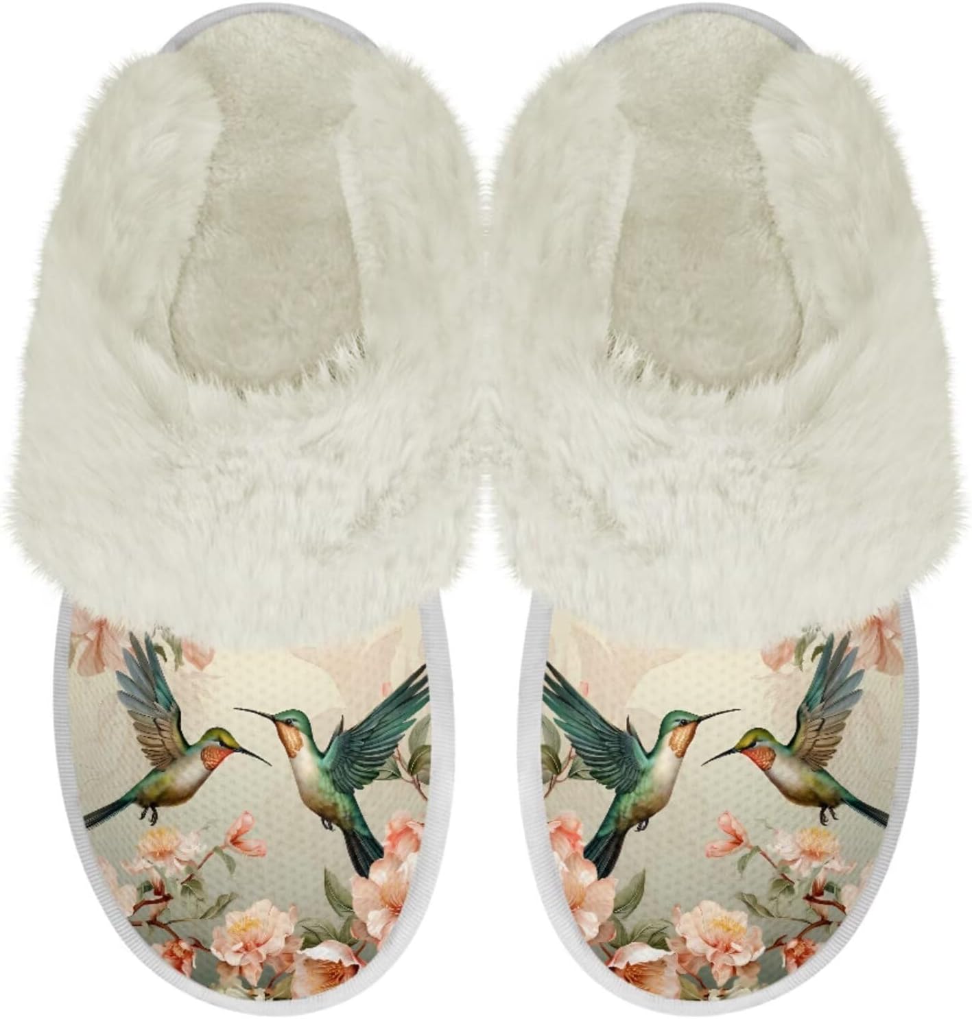 Тапочки для дома Binienty для женщин и мужчин, мягкие плюшевые, для утепления дома, Retro Hummingbird Floral
Тапочки для дома Binienty для женщин и мужчин, мягкие плюшевые, для утепления дома, Retro Hummingbird Floral