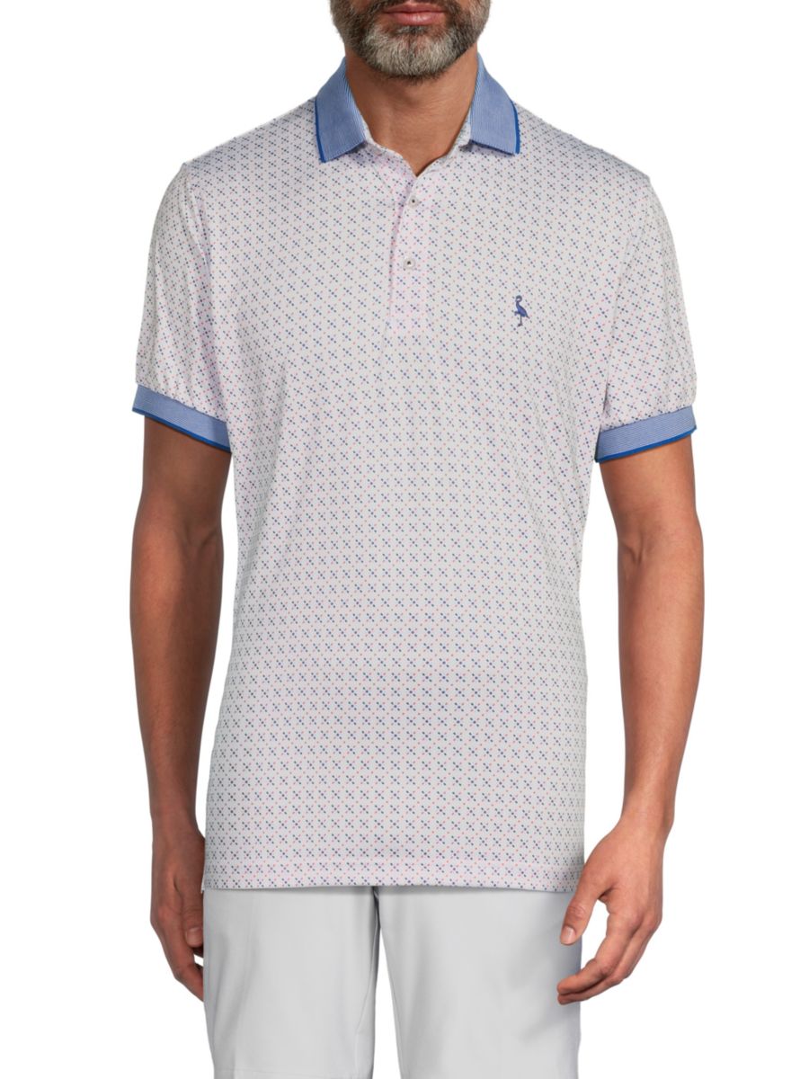 Рубашка-поло с микропринтом TailorByrd, белый
Рубашка-поло с микропринтом TailorByrd, белый