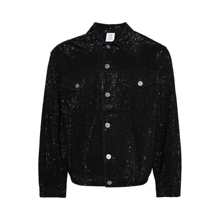 Куртка Vetements Iced-Out Denim Jacket Black/Black, черный
Куртка Vetements Iced-Out Denim Jacket Black/Black, черный