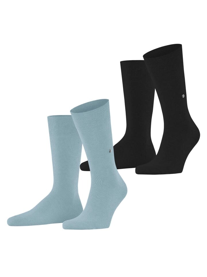 Носки Burlington 2er Pack, цвет schwarz/hellblau 
Носки Burlington 2er Pack, цвет schwarz/hellblau