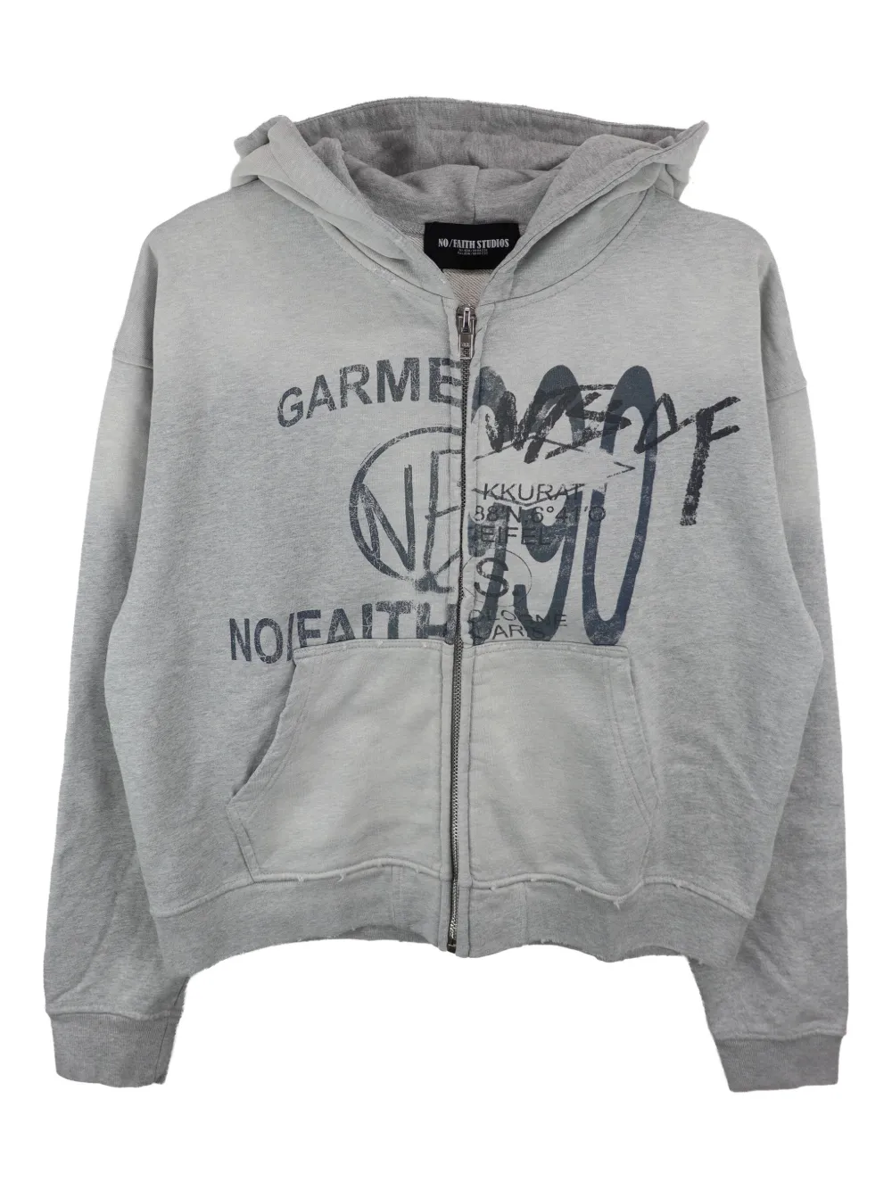 Толстовка с капюшоном на молнии с разделенным принтом NO/FAITH STUDIOS, серый
Толстовка с капюшоном на молнии с разделенным принтом NO/FAITH STUDIOS, серый