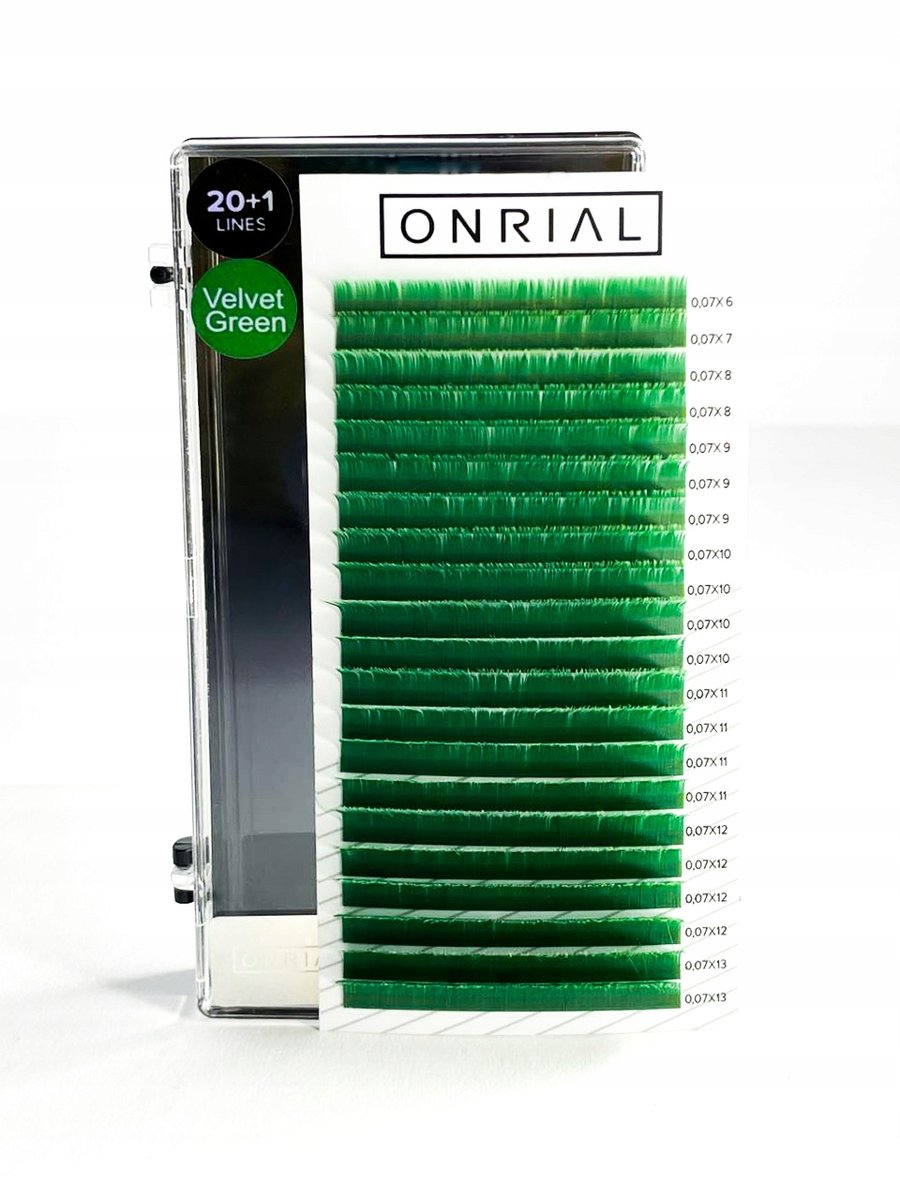 Цветные ресницы микс L 0,07 мм 6-13 V.Green Velvet Green ONRIAL inna
Цветные ресницы микс L 0,07 мм 6-13 V.Green Velvet Green ONRIAL inna