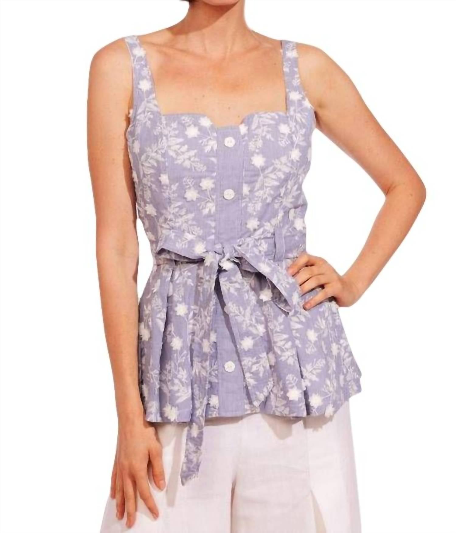 Топ Sawyer в цвете Cassis Bloom EVA FRANCO
Топ Sawyer в цвете Cassis Bloom EVA FRANCO