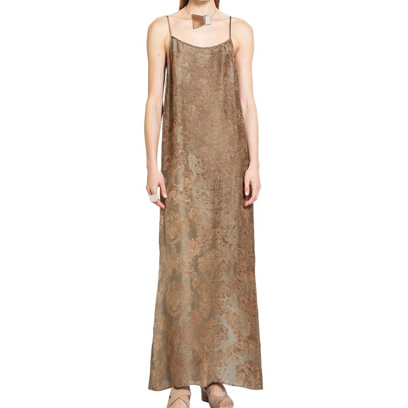 Anaya платье миди без рукавов UMA WANG, коричневый
Anaya платье миди без рукавов UMA WANG, коричневый