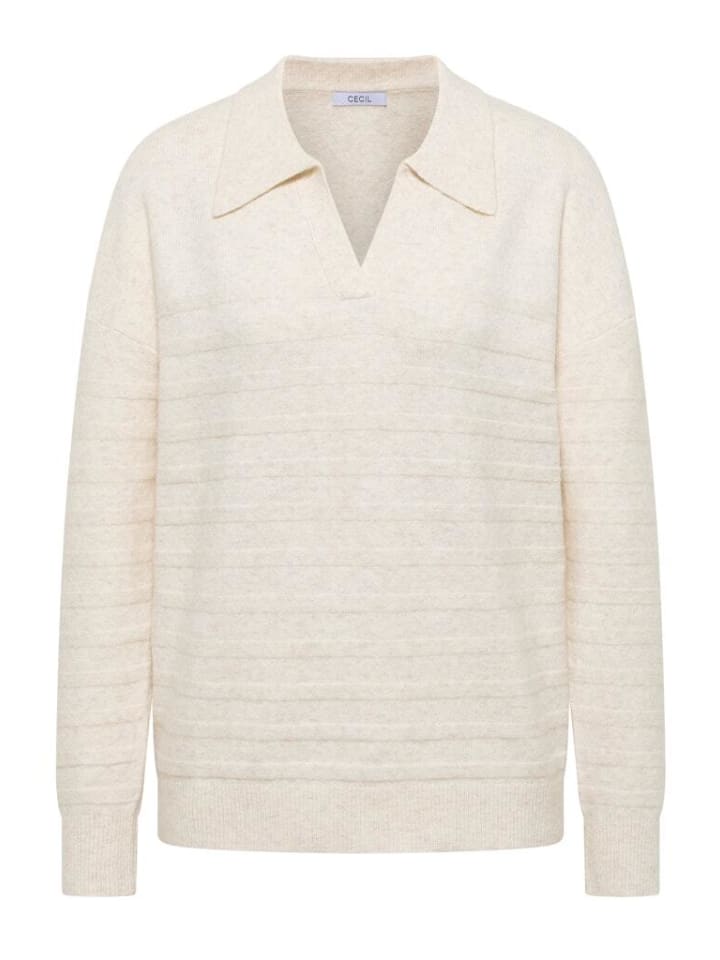 Свитер цвета овсяного молока, бежевый меланж Cecil
Свитер цвета овсяного молока, бежевый меланж Cecil
