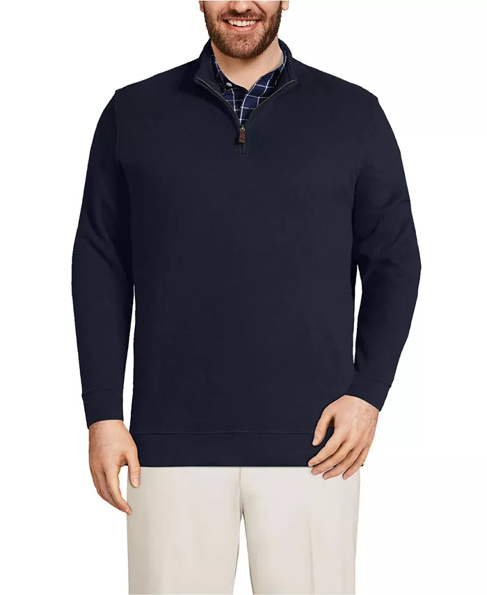 Свитер Big & Tall Bedford Rib с застежкой на четверть Lands' End, синий
Свитер Big & Tall Bedford Rib с застежкой на четверть Lands' End, синий