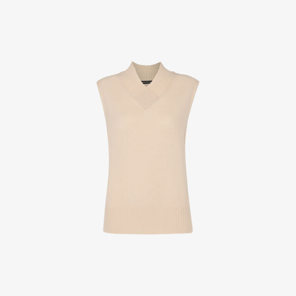 Шерстяная майка свободного кроя с V-образным вырезом Whistles, бежевый
Шерстяная майка свободного кроя с V-образным вырезом Whistles, бежевый